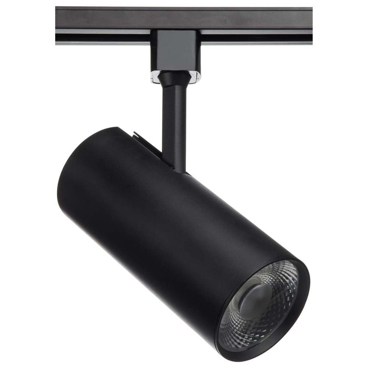 Satco 30w LED Commercial Track Head Black Cylinder 24 Degree Beam Angle 120v