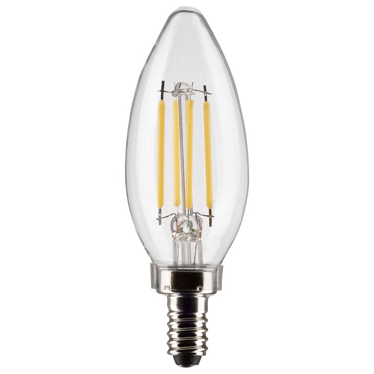 Satco 4w B11 LED 3500K Candelabra Base Dimmable - 40w equiv