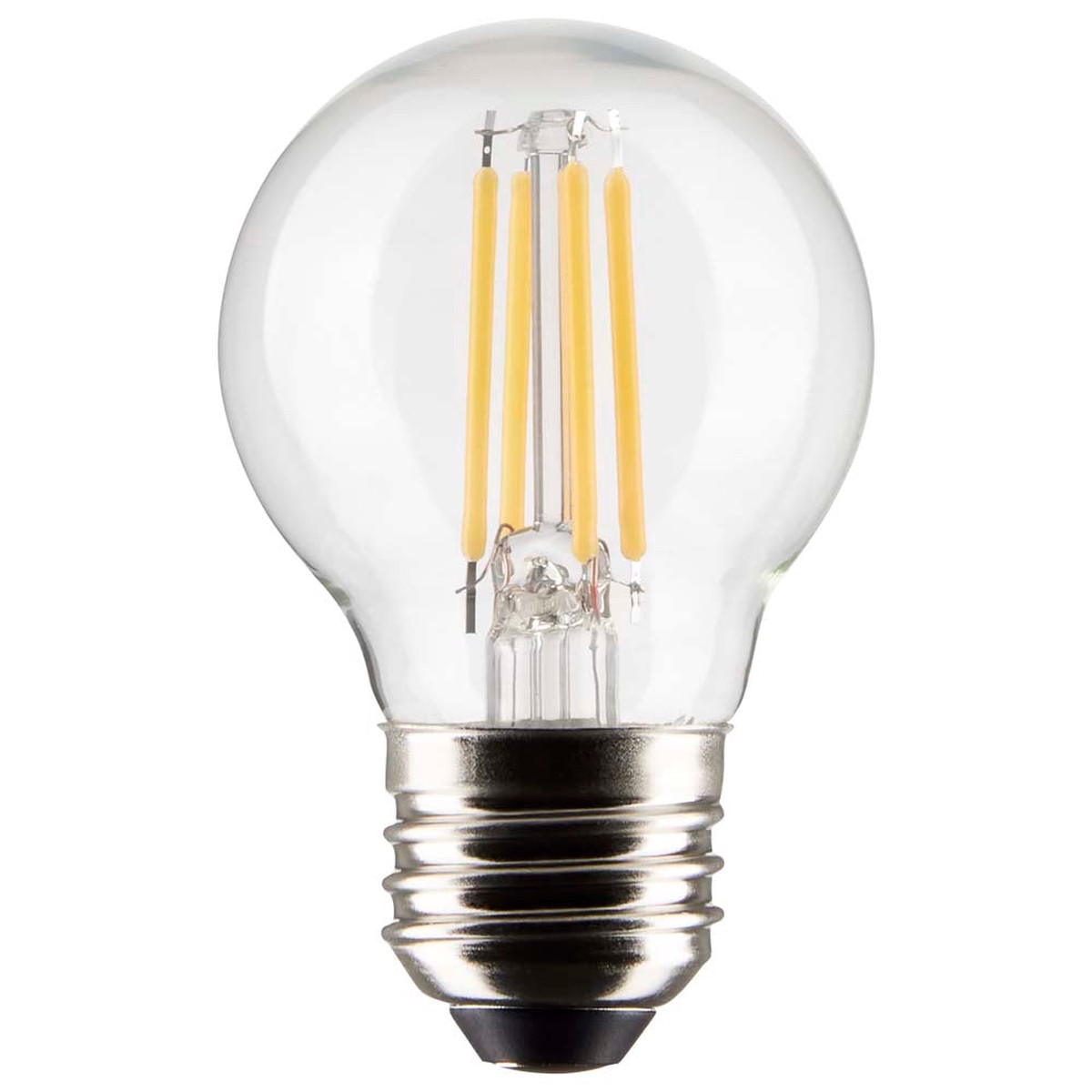 Satco 5.5w G16.5 Globe Filament LED 4000K Medium Base Dimmable - 60w equiv