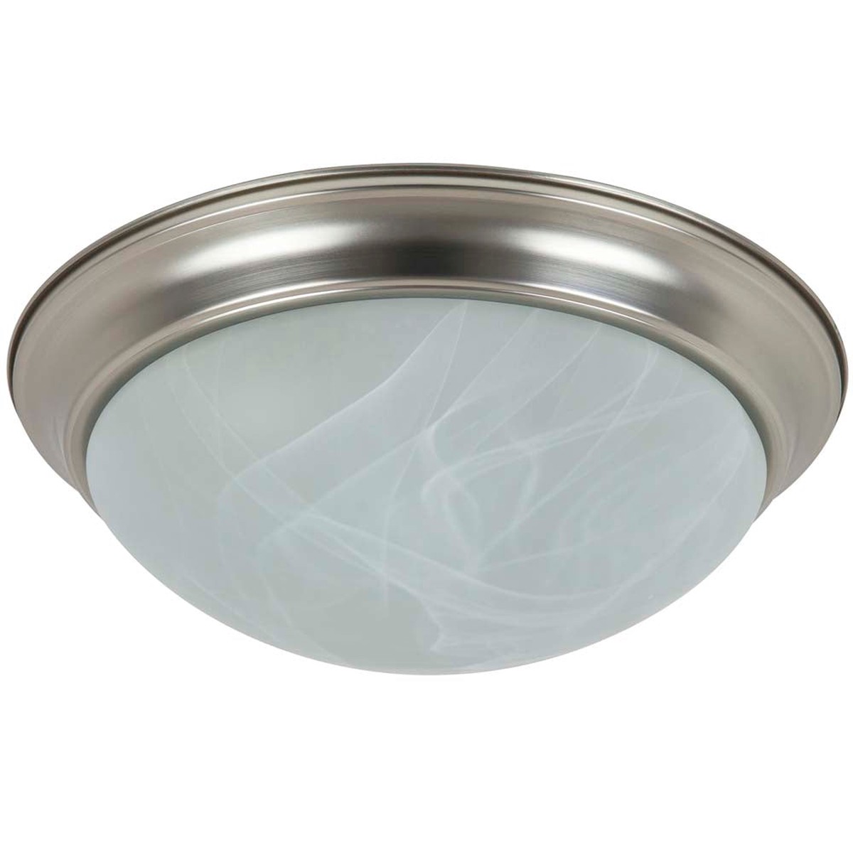 Sunlite 17w 120v 12-in Brushed Nickel 3000k Warm White Decorative Dome Fixture