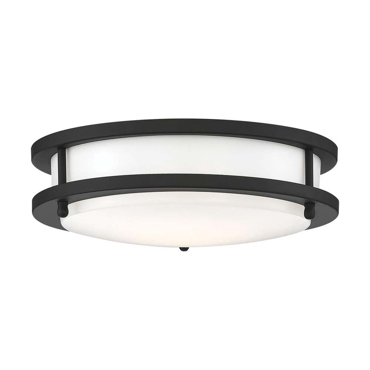 Nuvo Glamour LED 10-in Flush Mount Fixture Black Finish CCT Selectable
