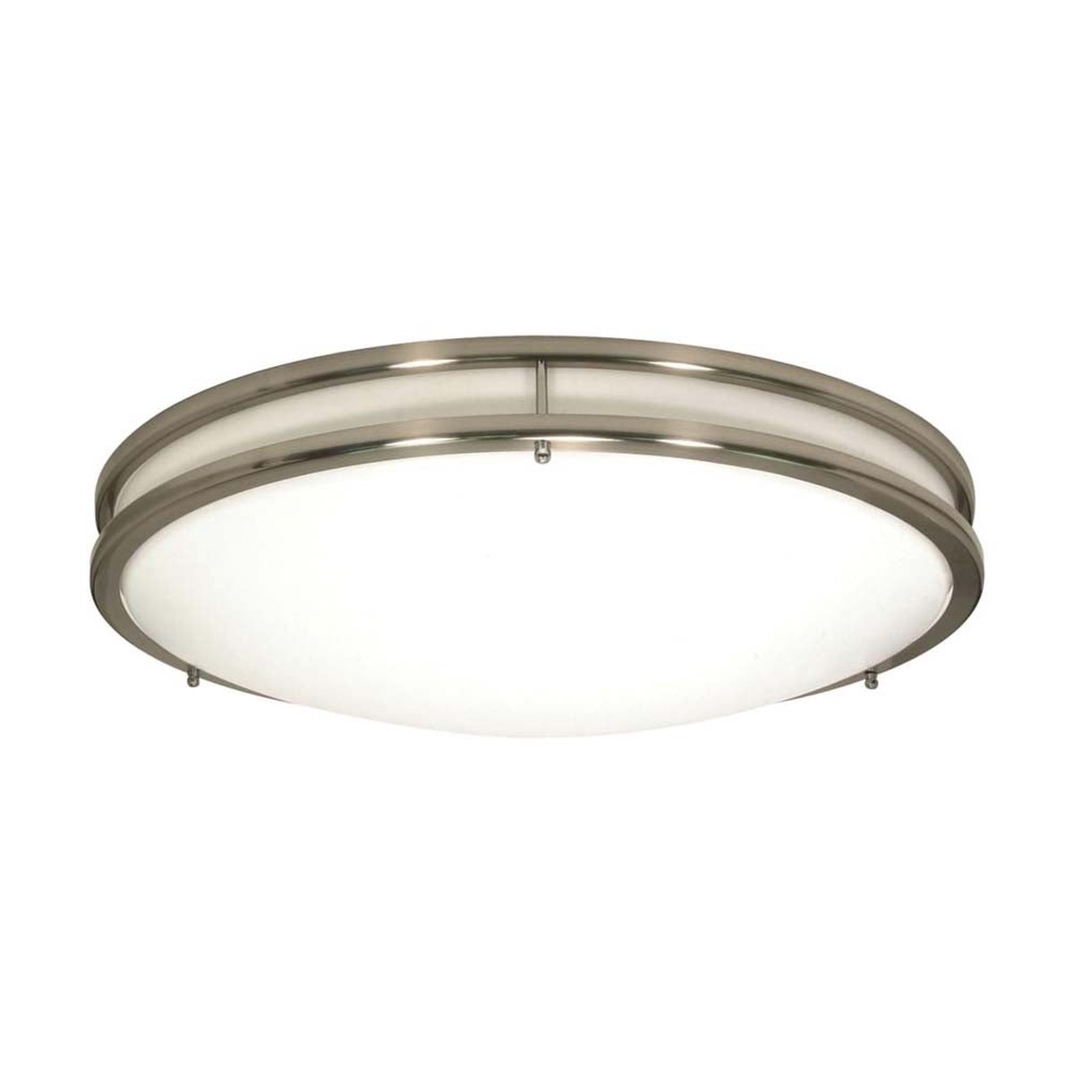 Nuvo Glamour LED 10-in Flush Mount Fixture Brushed Nickel Finish CCT Selectable