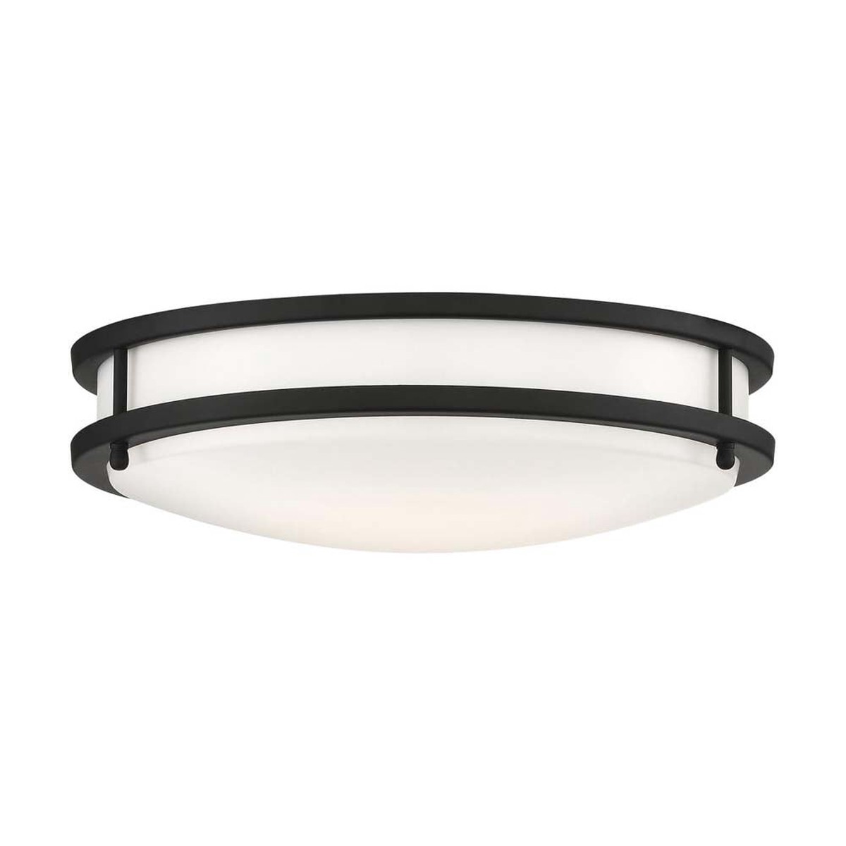 Nuvo Glamour LED 13-in Flush Mount Fixture Black Finish CCT Selectable