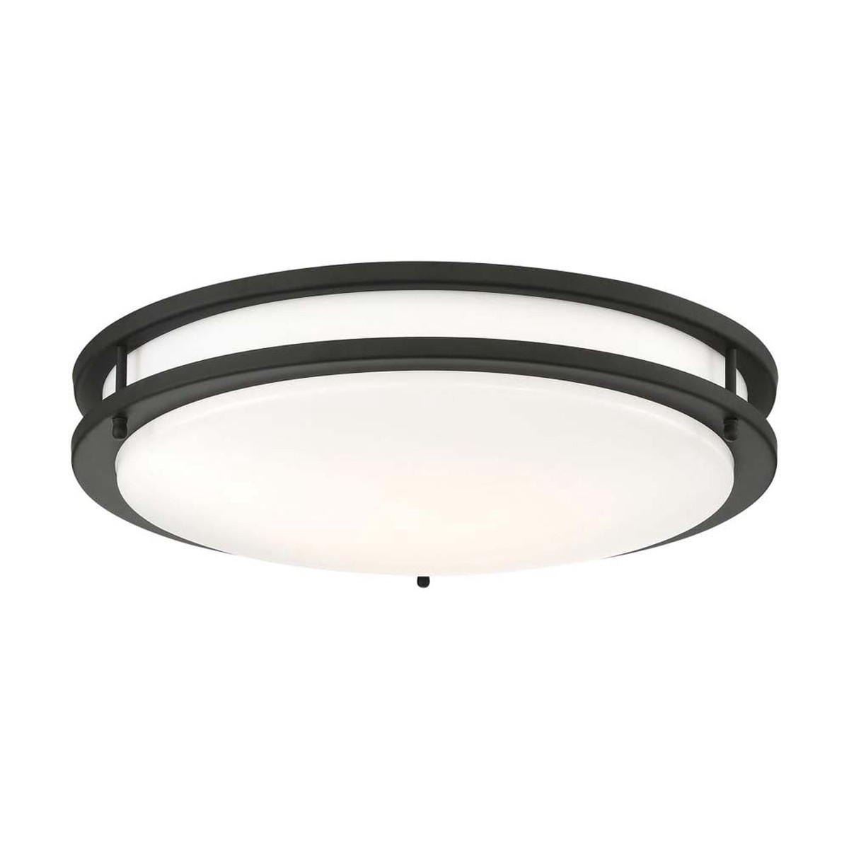 Nuvo Glamour LED 17-in Flush Mount Fixture Black Finish CCT Selectable