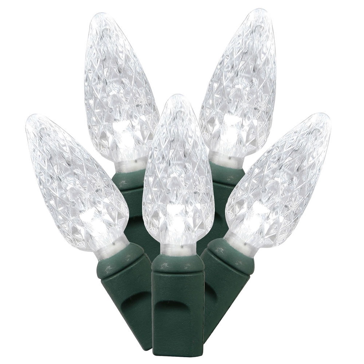 100 Light Pure White LED C6 4in. x 34 ft.