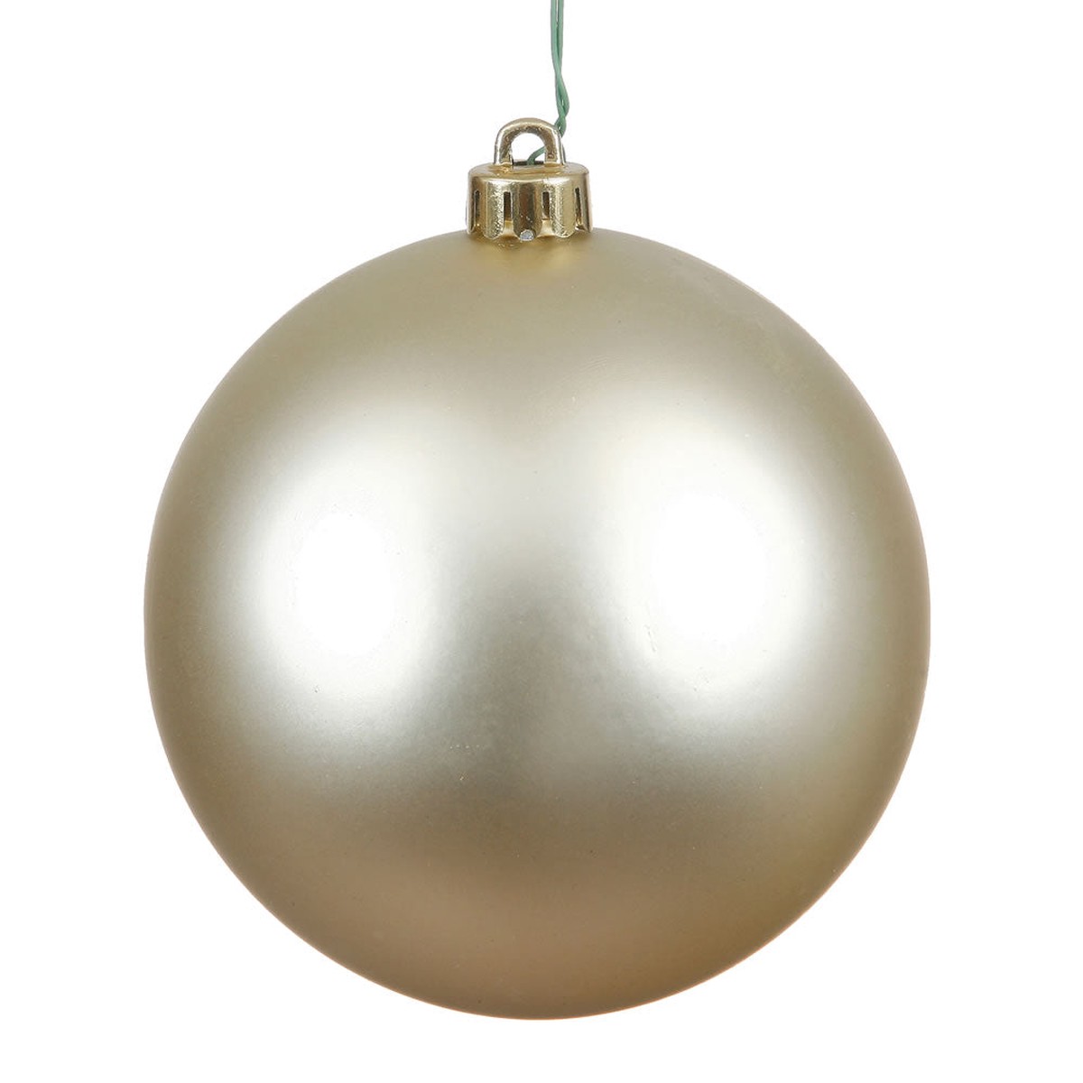 Vickerman 2.4 in. Champagne Matte Ball Christmas Ornament