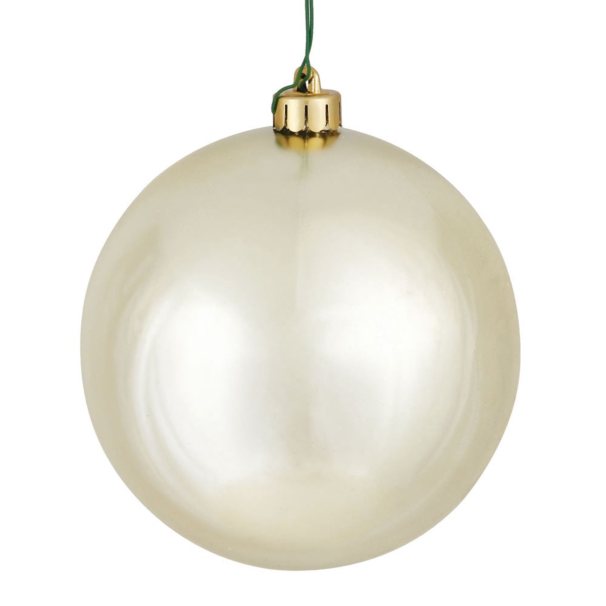 Vickerman 2.4 in. Champagne Shiny Ball Christmas Ornament