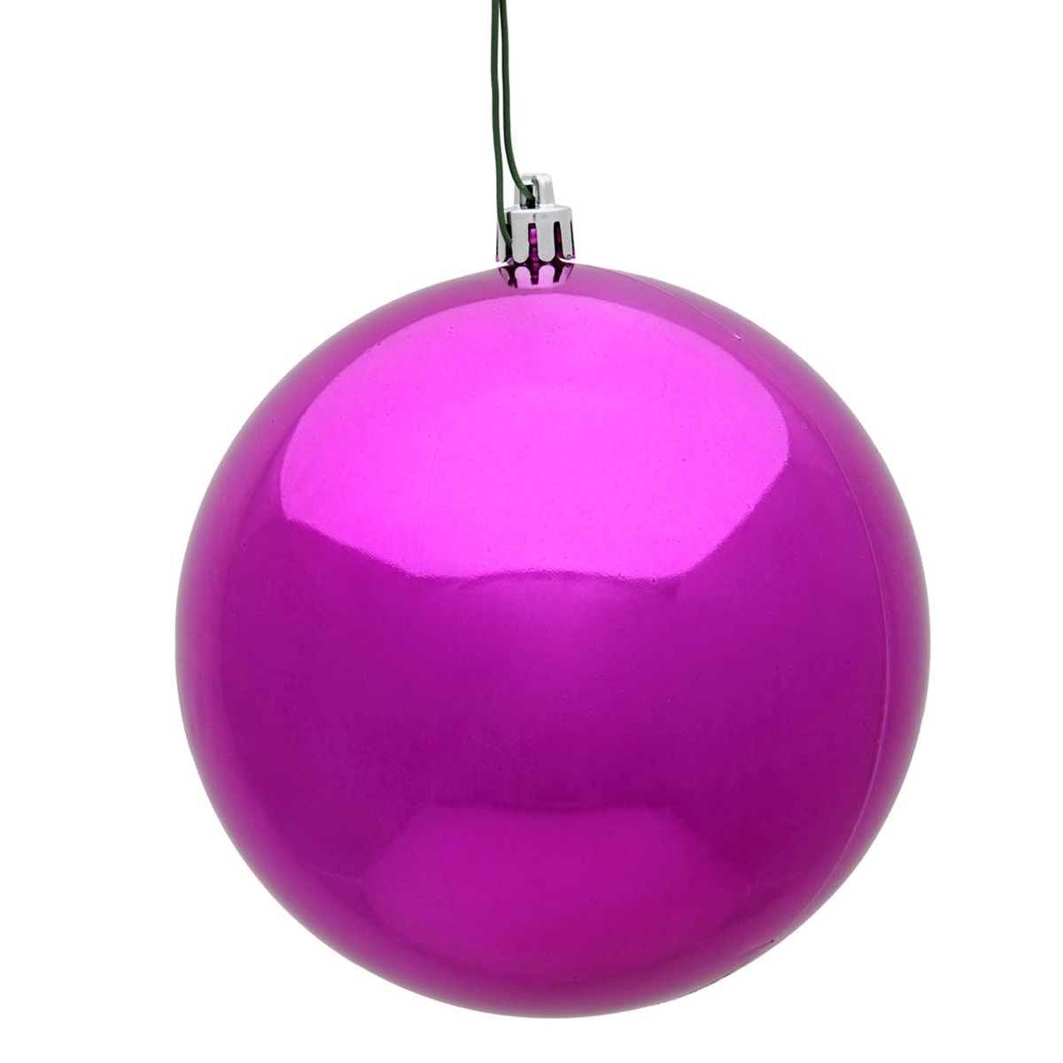 Vickerman 2.4 in. Fuchsia Shiny Ball Christmas Ornament