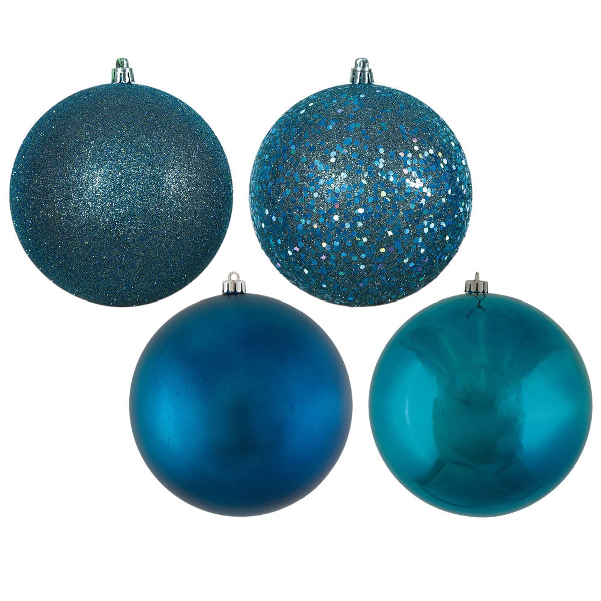 Vickerman 8 in. Sea Blue Ball Christmas Ornament