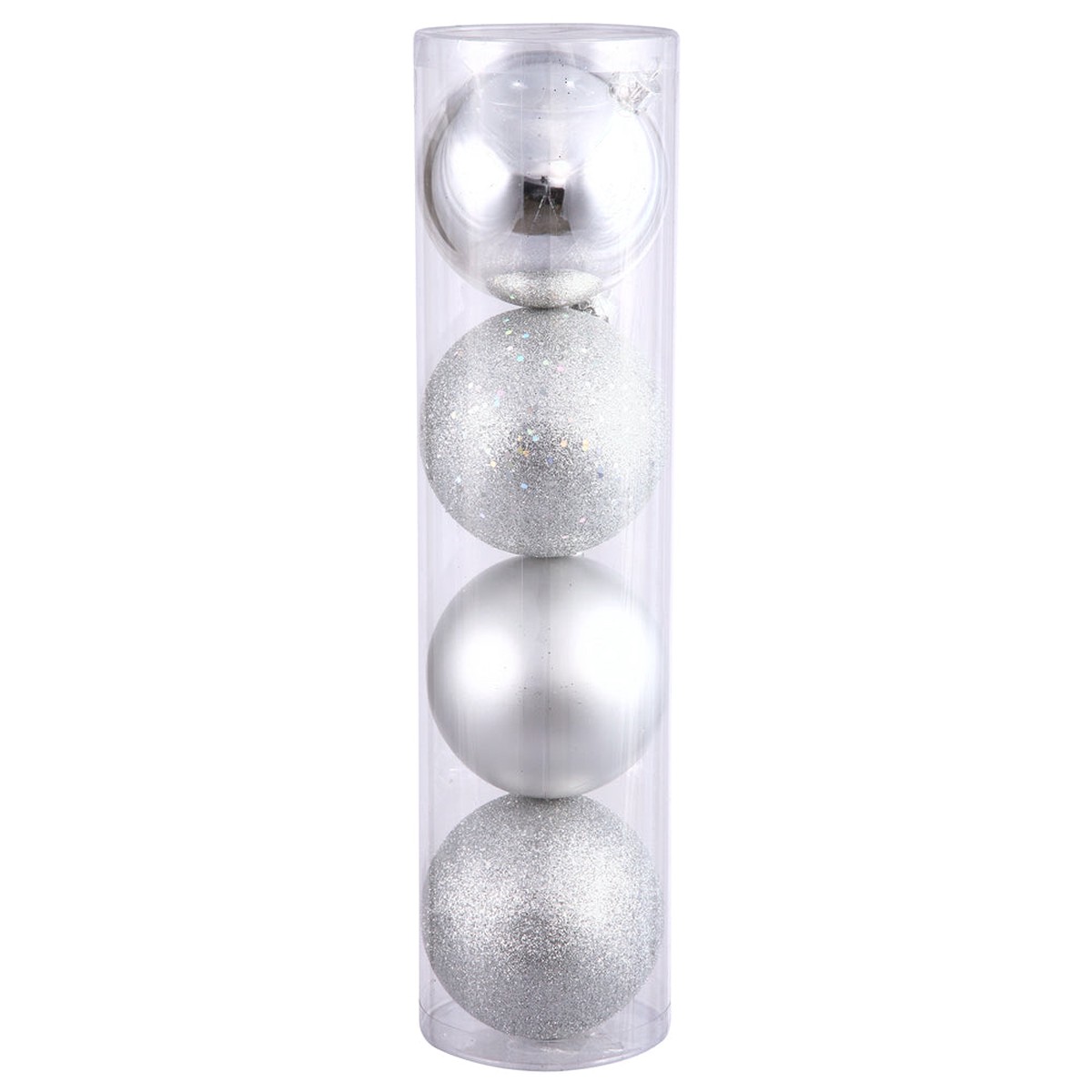 Vickerman 10 in. Silver Ball Christmas Ornament