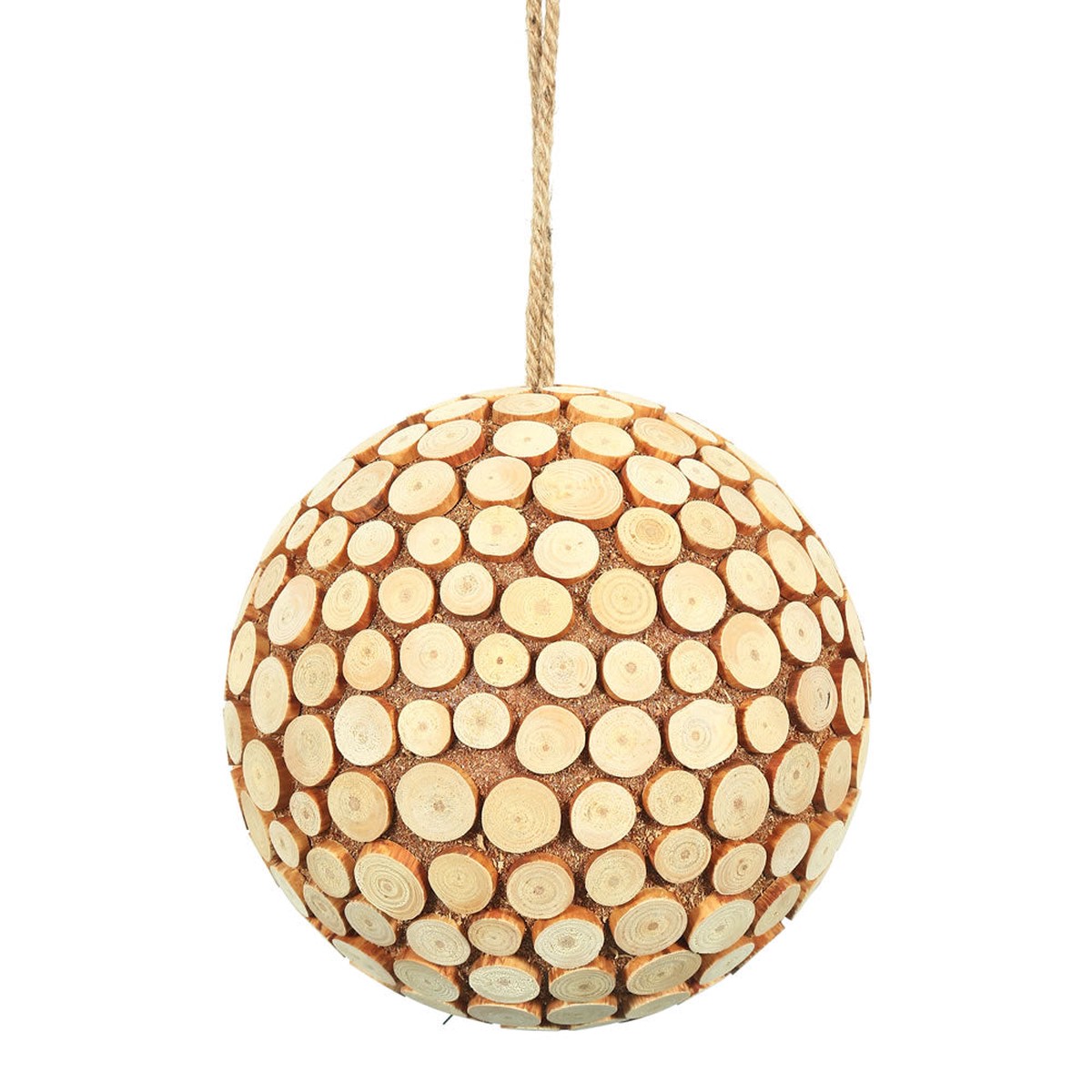 Vickerman 8 in. Brown Ball Christmas Ornament