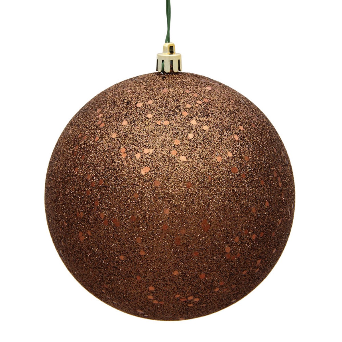 Vickerman 8 in. Mocha Ball Christmas Ornament