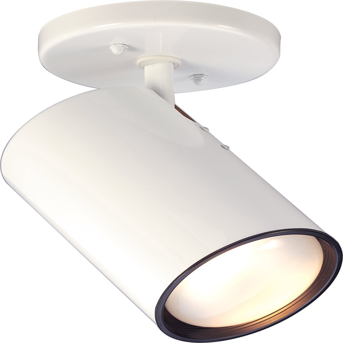 Nuvo 1-Light E26 Medium Screw - R30 Straight Cylinder w/ White Finish