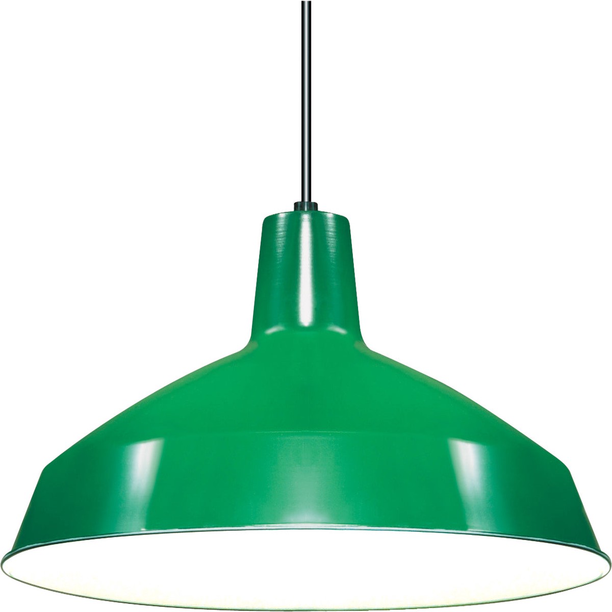 1-Light Pendants Mounted Pendant Light Fixture in Green Finish