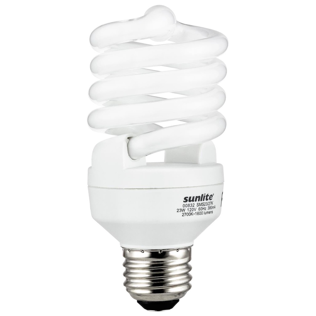 SUNLITE 23w T2 Medium Base 2700K Warm White Super Mini Spiral Lamp