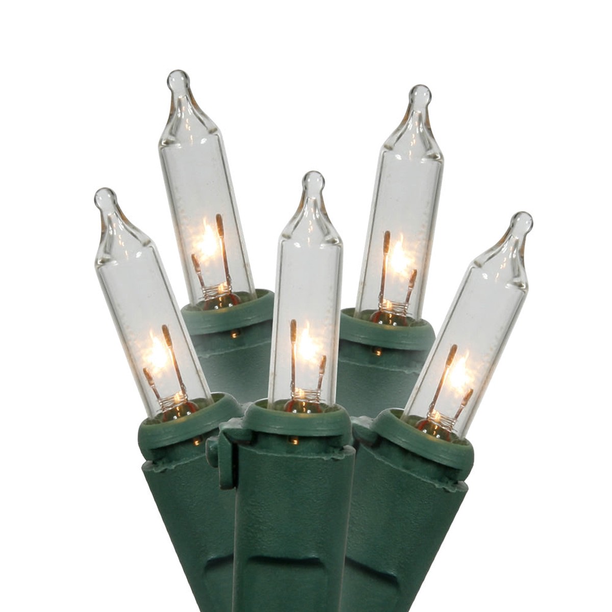 100 Clear Lights Green Wire 46ft. Christmas Set
