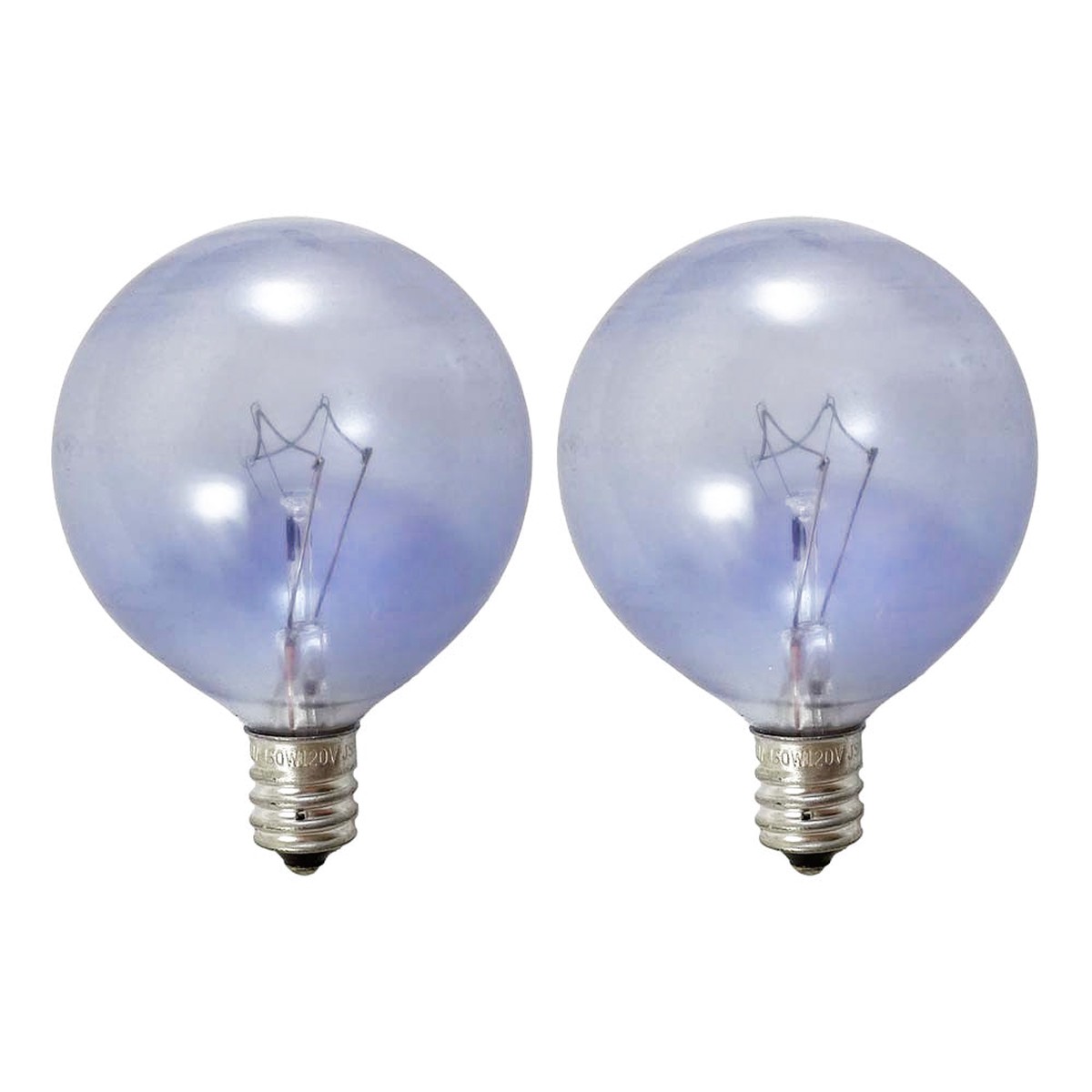 2Pk - Philips 60w G16.5 Globe E12 Candelabra Base Natural Daylight Bulb