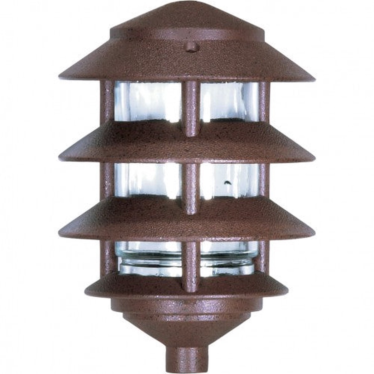 Nuvo 4-Tier PathLight Landscape Pagoda Light Fixture Old Bronze Finish