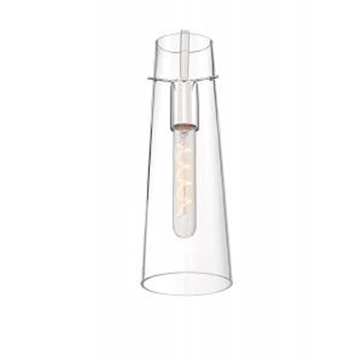 Nuvo Alondra 1-Light Mini Pendant w/ Clear Glass in Polished Nickel Finish