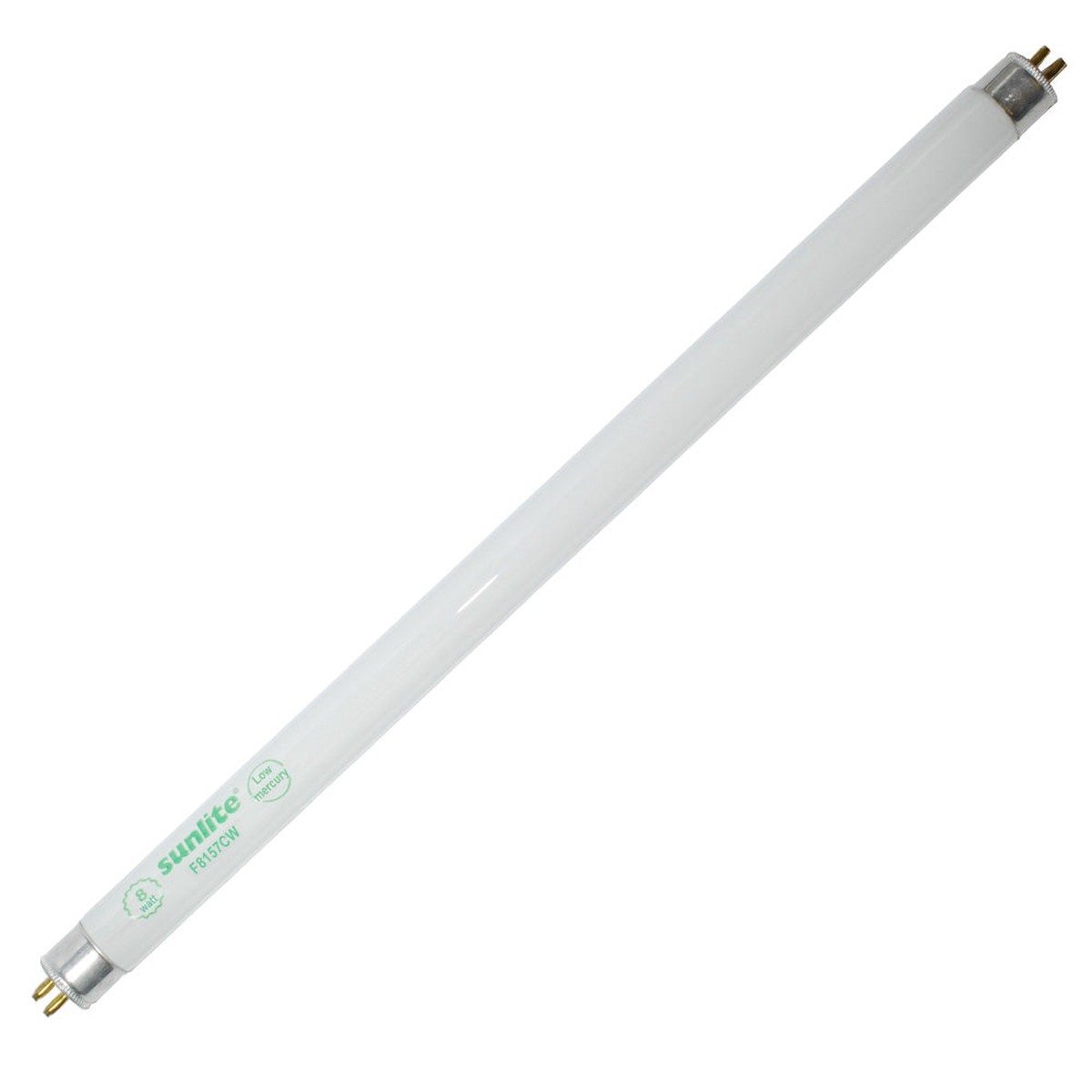 Sunlite 8w 12in F8T5/CW Cool White 4100k Fluorescent Tube Bulb
