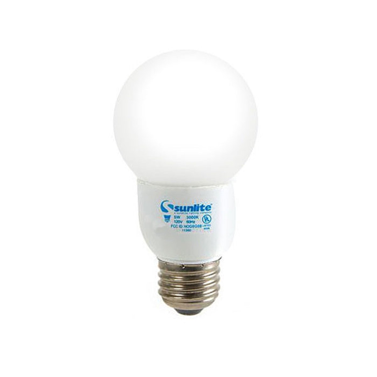 SUNLITE Compact Fluorescent 5W, 3000K Light Bulb