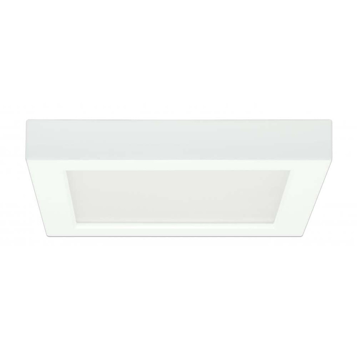 13.5w 7-in Flush Mount LED Fixture 2700K Square Shape White Finish 120v