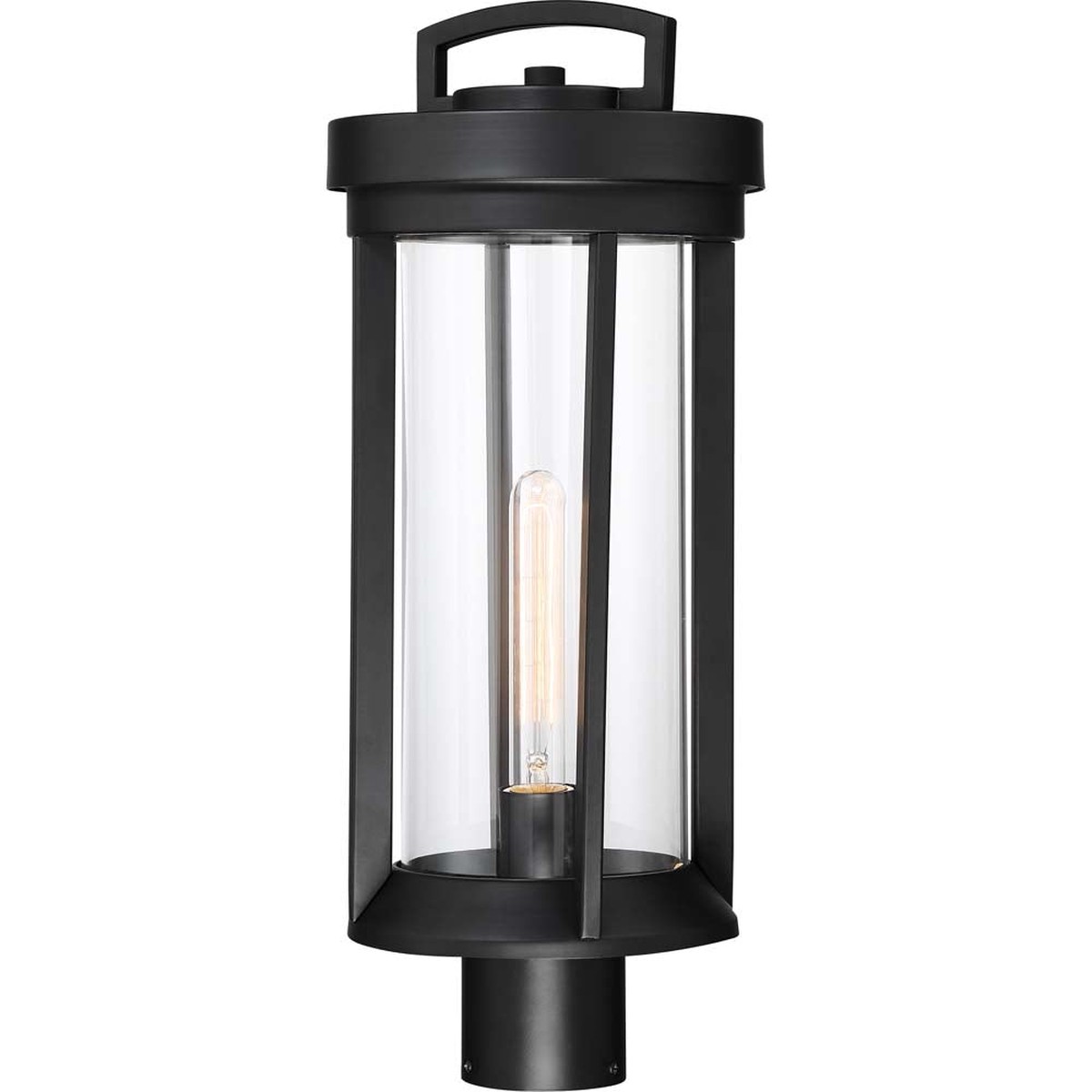 Nuvo Lighting 60w Huron 1-Light Post Lantern Aged Bronze / Glass Finish