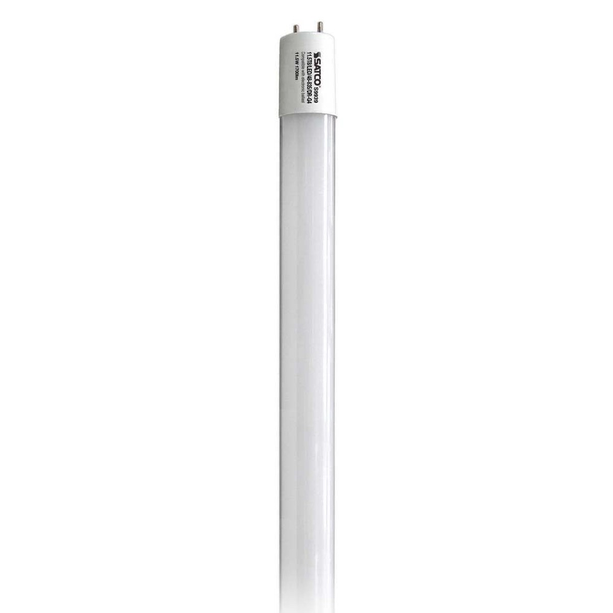 Satco 10Pk. 11.5W 48in T8 LED G13 Base 3500K 1700LM - Ballast Dependent