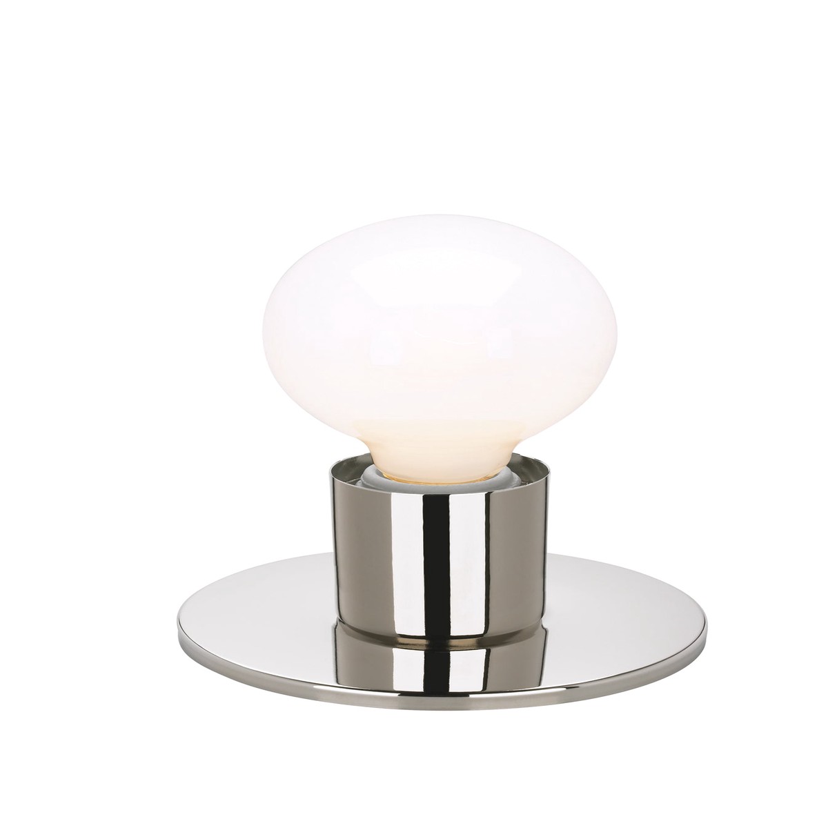 1-Light Wall Mounted Vanity & Wall Light Fixture in Polished Nickel Finish