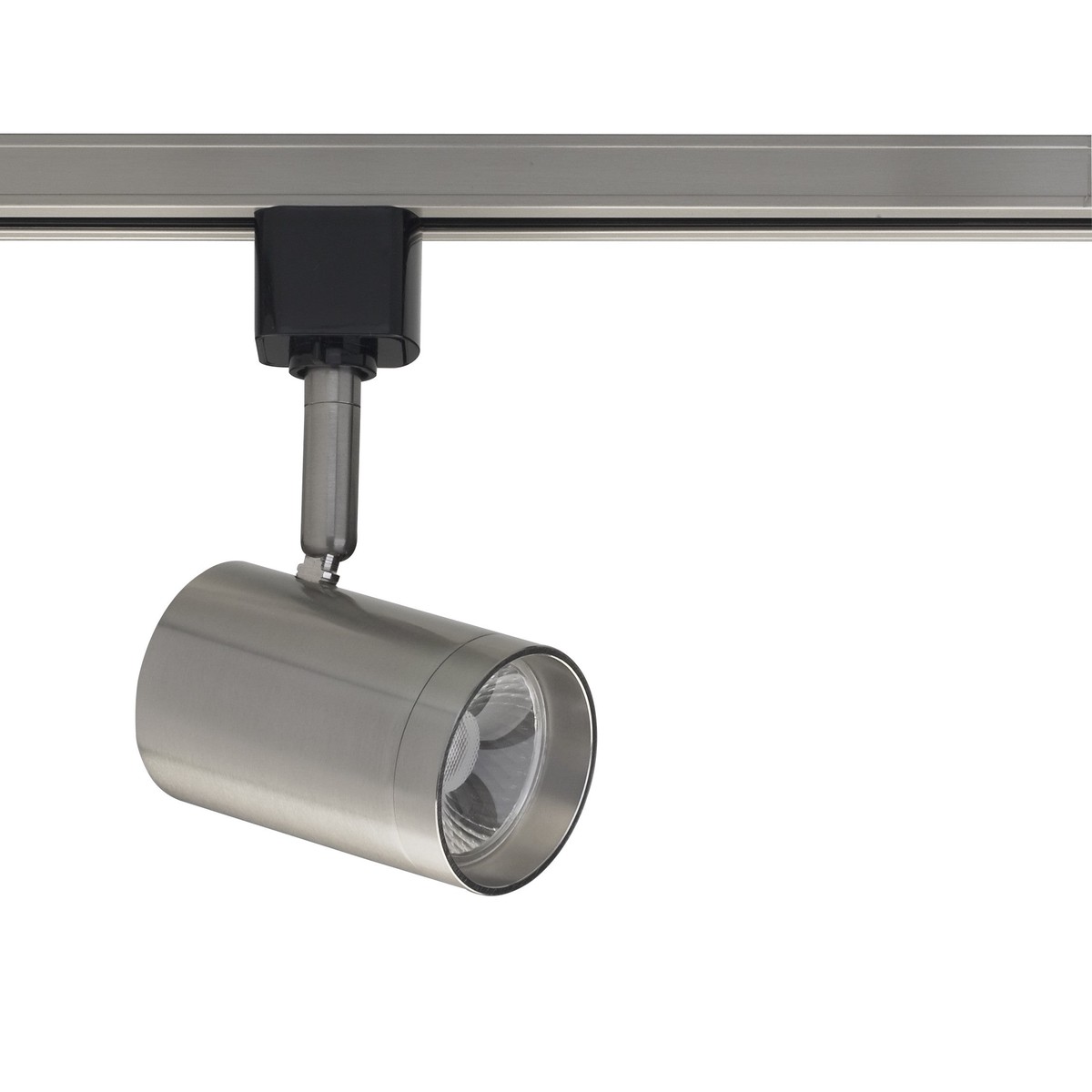 12W 1 Light LED Track Head Small Cylinder Brushed Nickel 24 Deg. Beam
