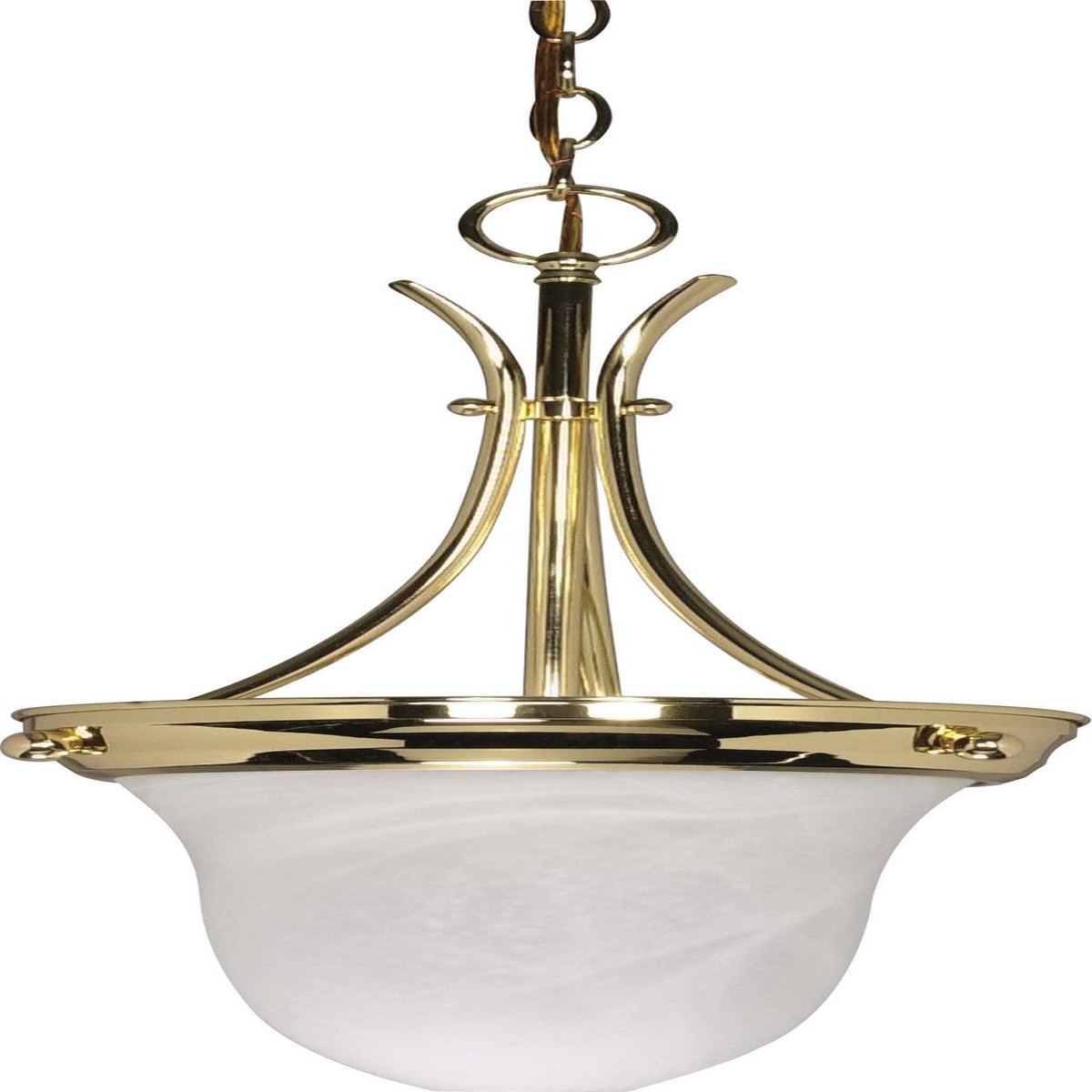 Nuvo 1 Light - 10 inch - Pendant - Alabaster Glass Bell