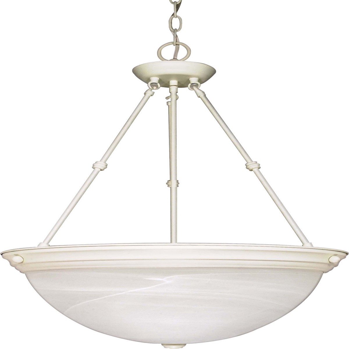 Nuvo 3 Light - 20 inch - Pendant - Alabaster Glass
