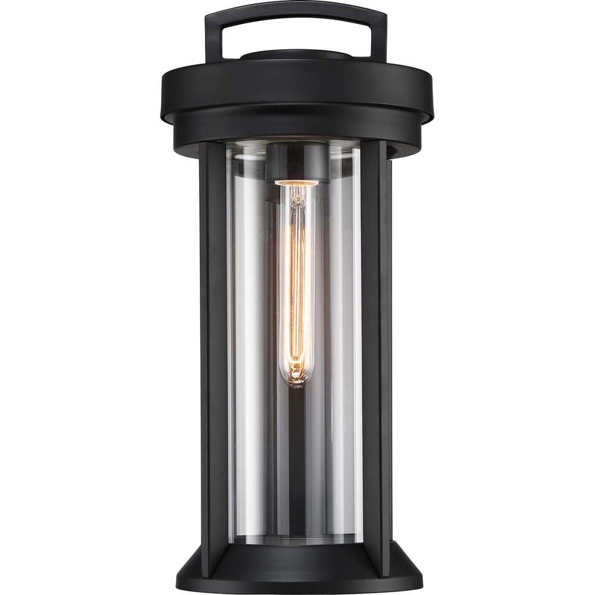 Nuvo Lighting 60w Huron 1-Light Medium Lantern Aged Bronze / Glass Finish