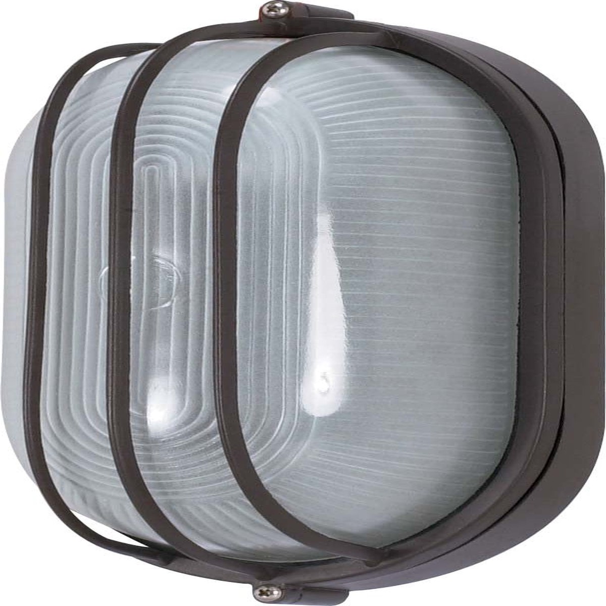 Nuvo 1 Light - 10 inch - Oval Cage Bulk Head - Die Cast Bulk Head