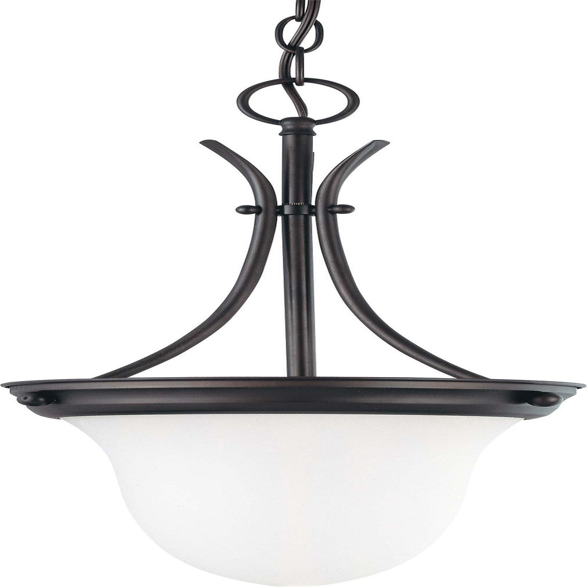 Nuvo 1 Light 10 inch Pendant w/ Frosted White Glass
