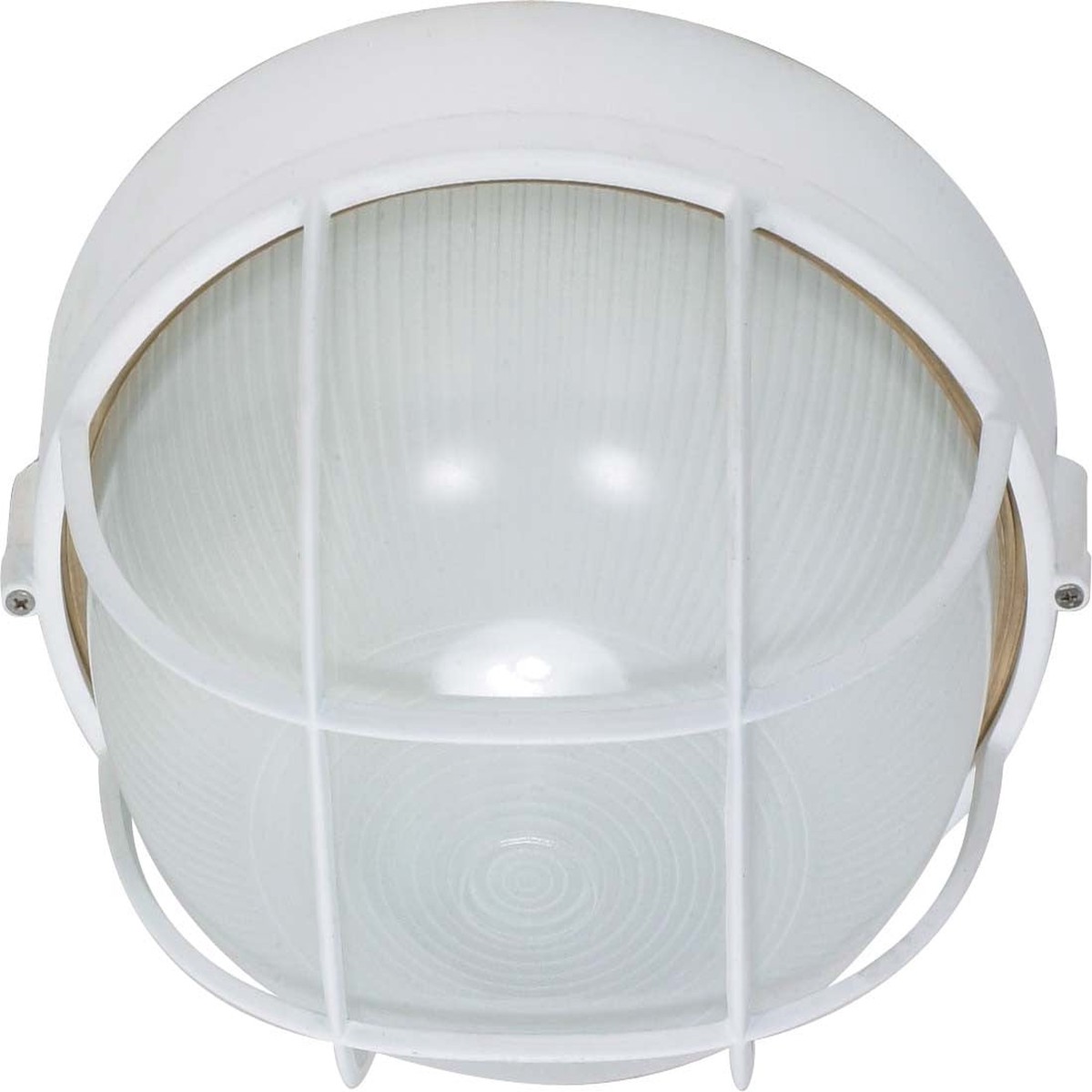 Nuvo 1 Light - 10 inch - Round Cage Bulk Head - Die Cast Bulk Head