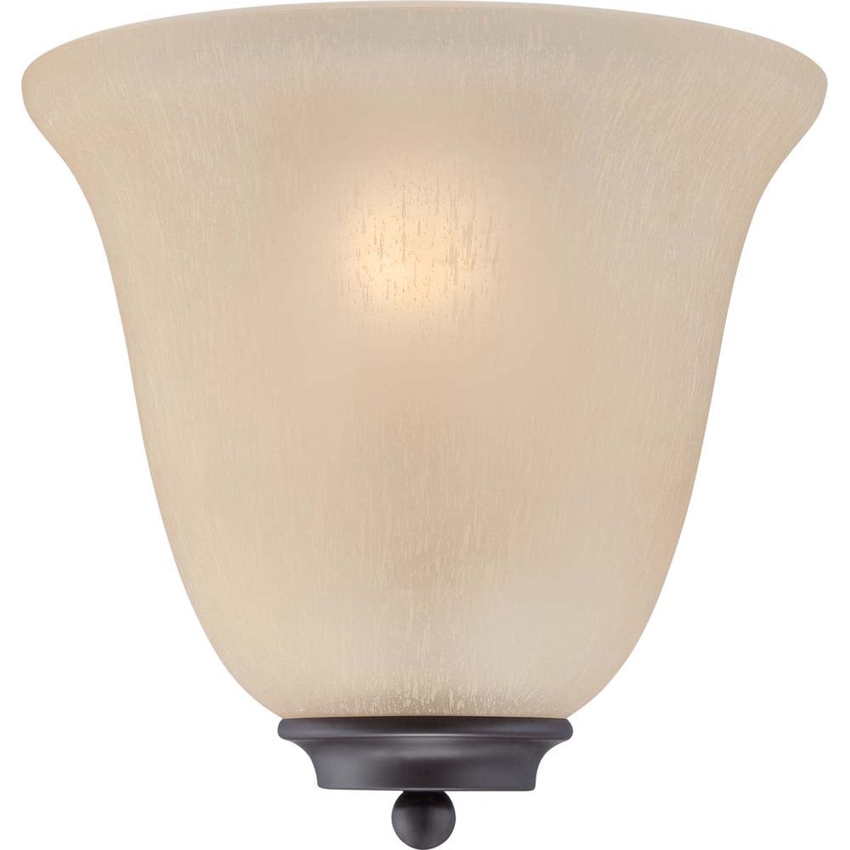 Empire 1-Light Wall Sconce Vanity & Wall Light Fixture in Mahogany Bronze Finish