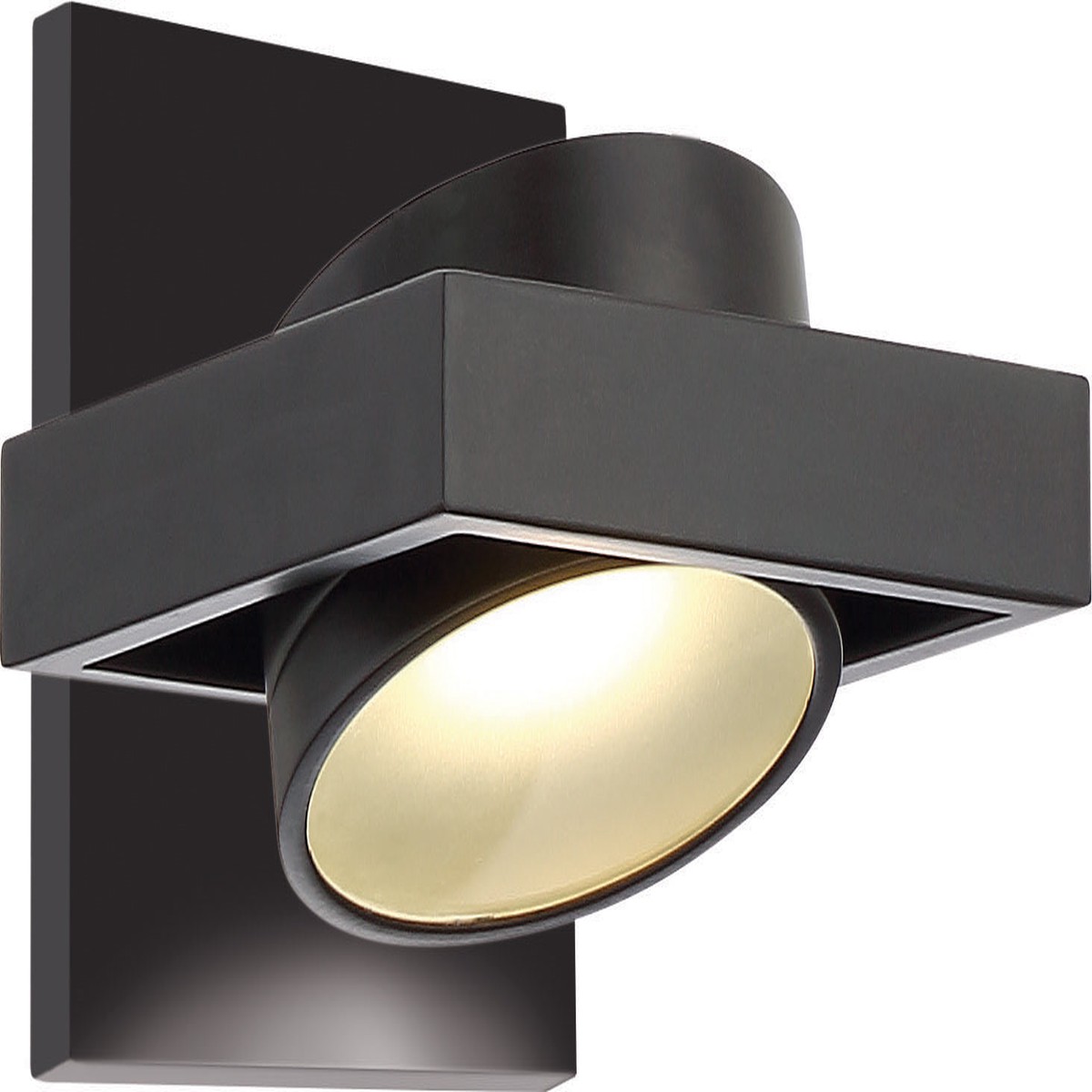 Hawk 1-Light Wall Sconce Vanity & Wall Light Fixture in Textured Black Finish