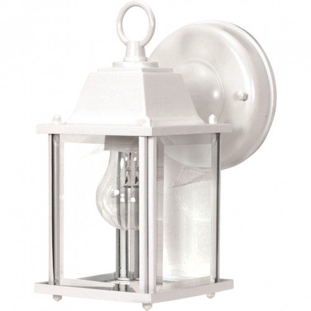 Nuvo 1 Light - 9 inch - Wall Lantern - Cube Lantern w/ Clear Beveled Glass