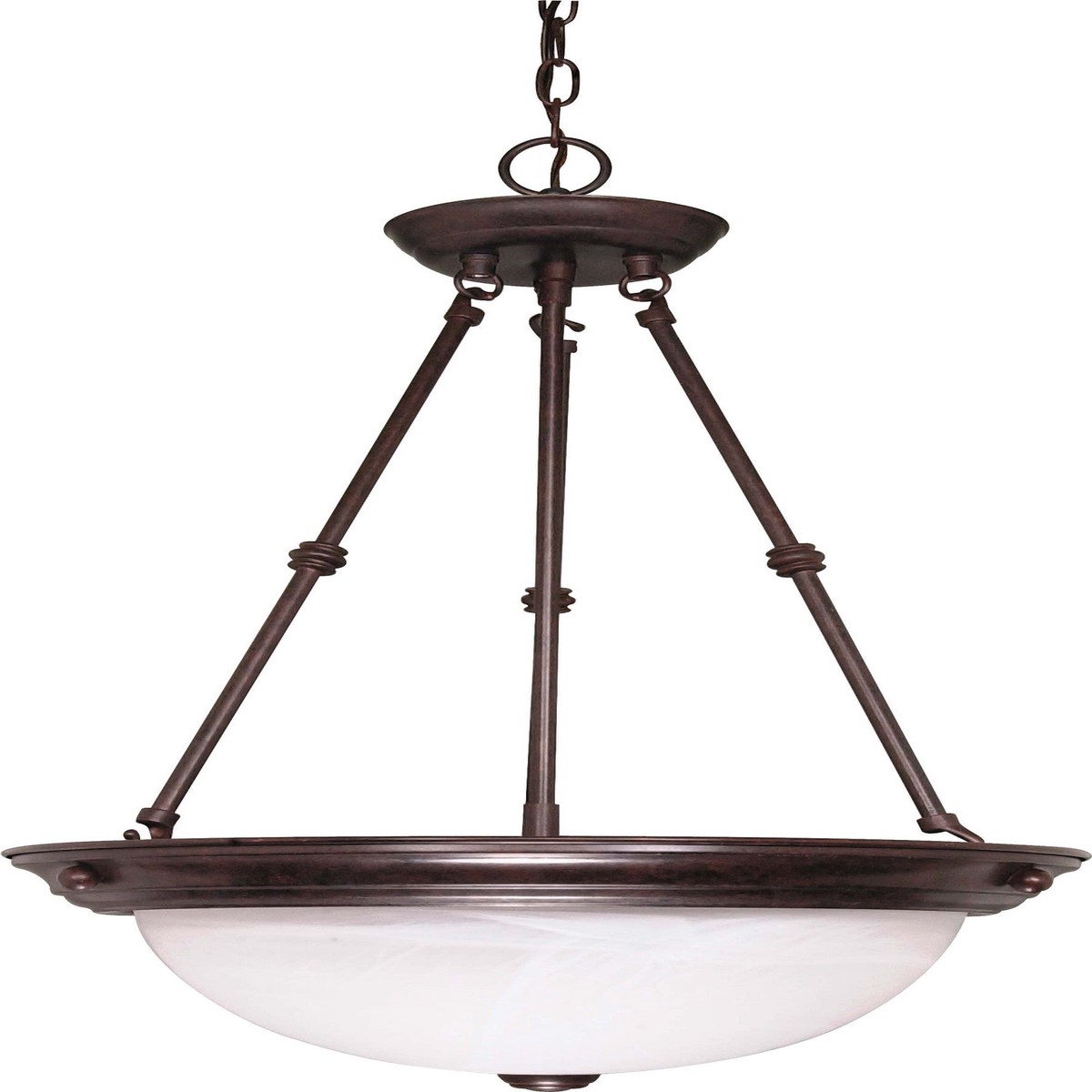 Nuvo 3 Light - 15 inch - Pendant - Alabaster Glass