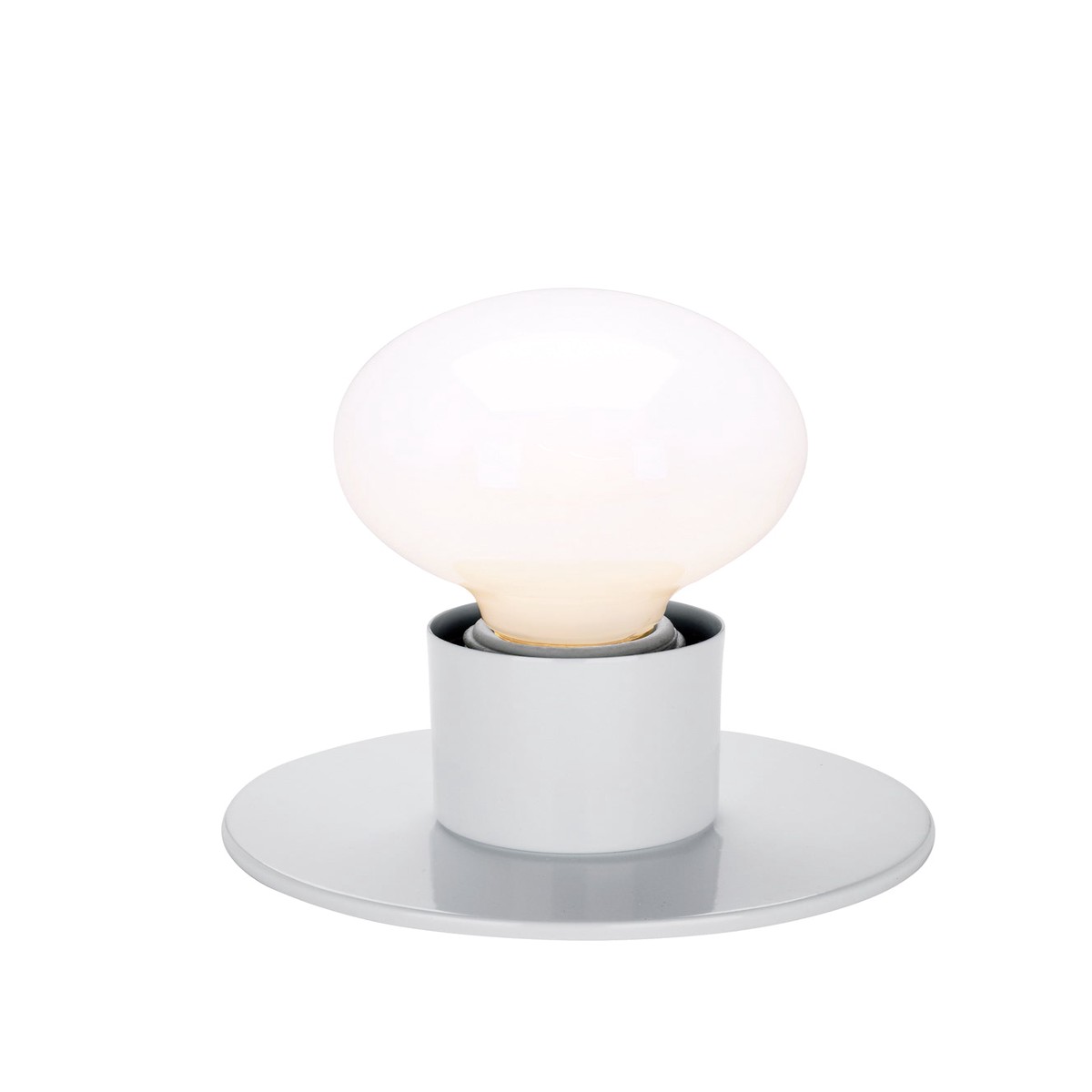1-Light Wall Mounted Vanity & Wall Light Fixture in White Finish