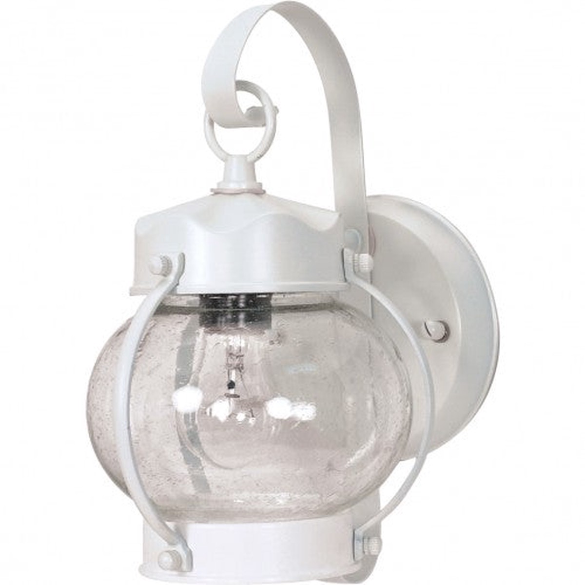 Nuvo 1 Light - 11 inch - Wall Lantern - Onion Lantern w/ Clear Seed Glass