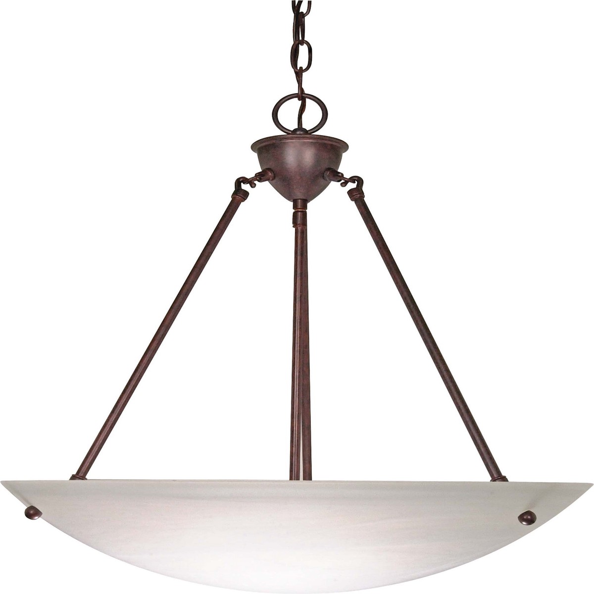 Nuvo 3 Light - 23 inch - Pendant - Alabaster Glass Bowl