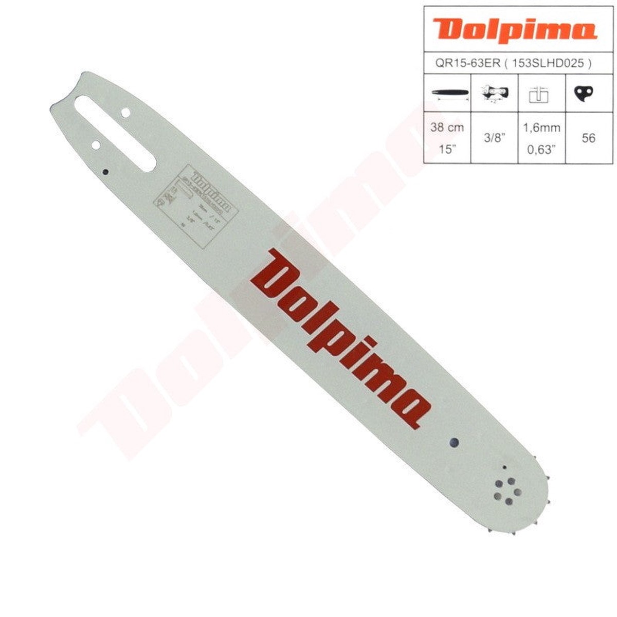 Zaagblad passend op 3/8'' 1,6mm 38cm/15'' 10T ( 153SLHD025 , 3003 000 6111 ) STIHL